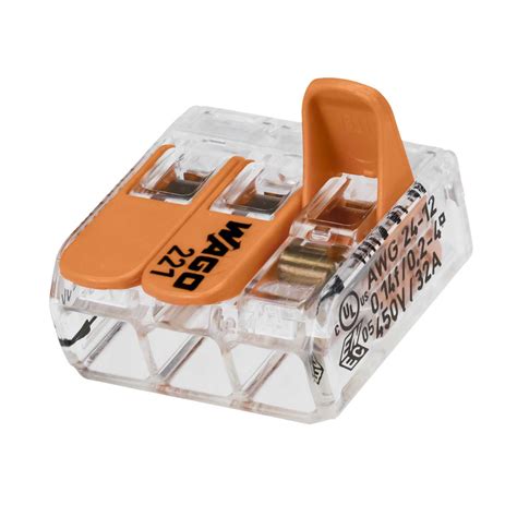 Wago 32a Compact 3 Way Connector 4mm Terminal Block Pack Of 50 221 413 Cef