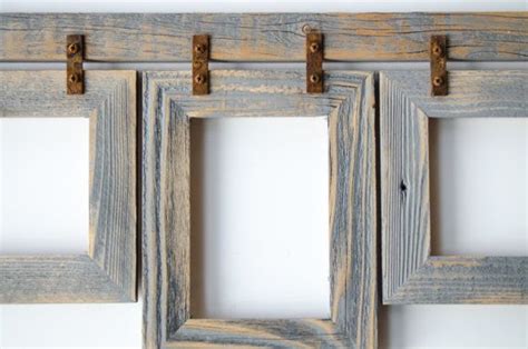 2 Barnwood Collage Frame 3 8x10 Multi Opening Frame Rustic Picture Frames Reclaimed Cottage Chic