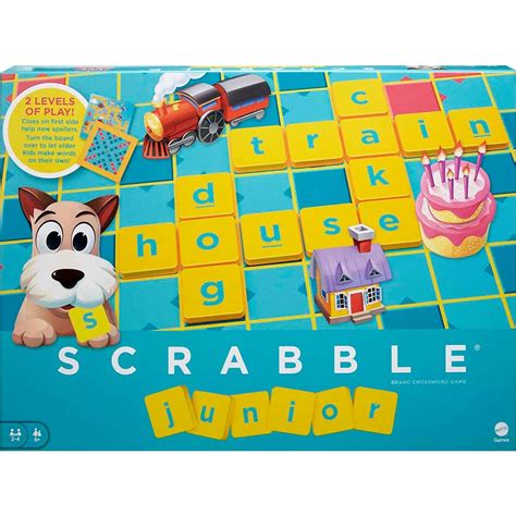 Mattel Scrabble Junior English Board Game Age 6 Years And Above Peekaboo