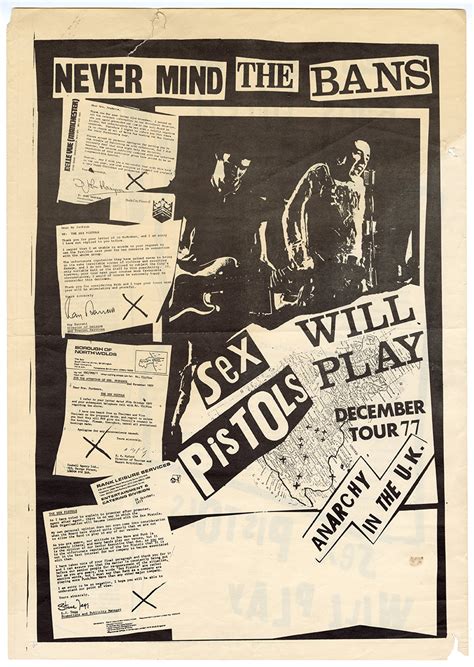Lot Detail Sex Pistols Will Play Never Mind The Bans Original Concert Poster
