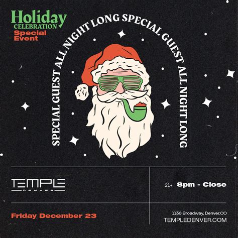 Holiday Celebration Special Guests Tickets At Temple Nightclub In