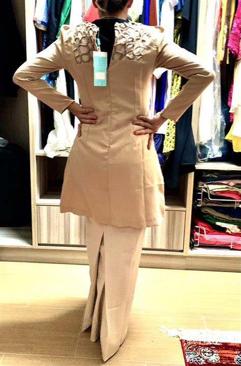 Jannah Noe Nude Roselle Kurung Women S Fashion Dresses Sets Traditional Ethnic Wear On