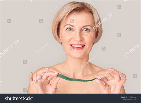 Naked Mature Woman Standing Isolated On Stock Photo 1717821646 Shutterstock