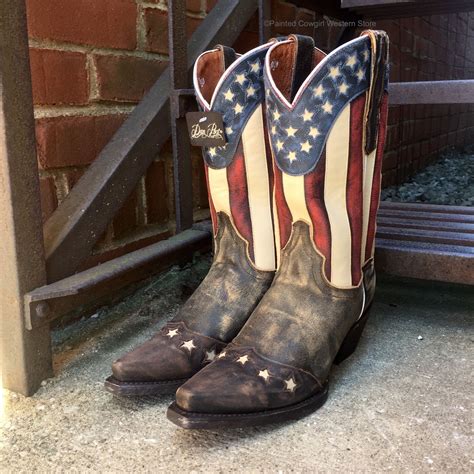 Dan Post Liberty Stars And Stripes American Flag Boots 11” Top Dp3586