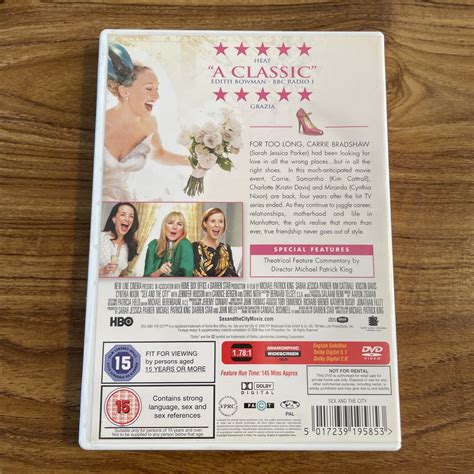 Sex And The City The Movie Dvd Film Drama Sarah Jessica Parker