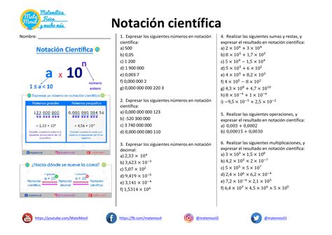 Ejercicios De Notación Científica Resueltos Y Para Resolver