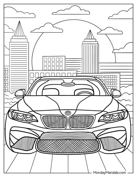 Rev Up Your Engines with 20 BMW Coloring Pages