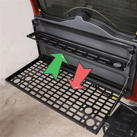 For Toyota Fj Cruiser 2006 2022 Black Foldable Aluminum Tailgate Rear