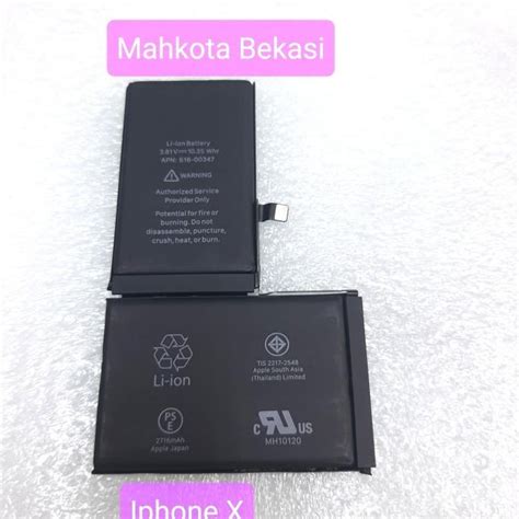 Jual Batterai Battery Batrai Iphone X Original 100 2716mAh Shopee