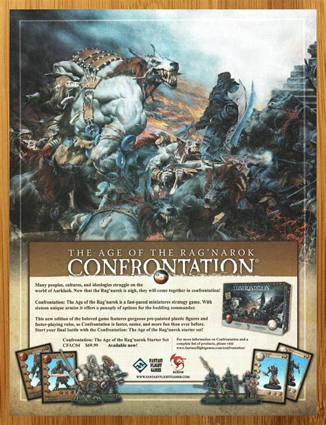 2008 The Age Of The Ragnarok Confrontation Print Adposter Miniatures