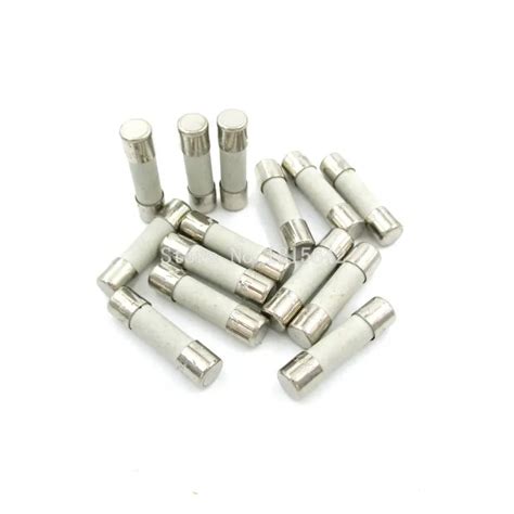 New Ceramic Insurance Tube 5 20mm 250V 6 3A 5X20mm 20PCS Lot Wholesale