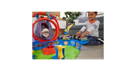Hot Wheels Monster Trucks T Rex Volcano Arena Racebaan