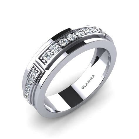 Buy Carat Round Cut K White Gold Diamond Men S Ring Final Round