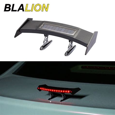 Rio Mini Solar Car Rear Spoiler Light 12v Flashing Warning Light