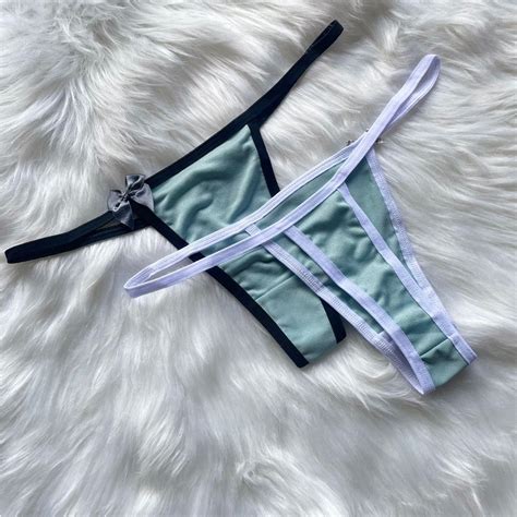 Kit Calcinhas Uma Tira Promo O Fio Lingerie Conforto Lisa E Estampada Shopee Brasil