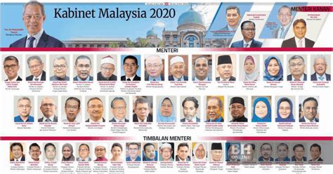 Senarai Menteri Kabinet Malaysia 2021 Ismail Sabri Yaakob