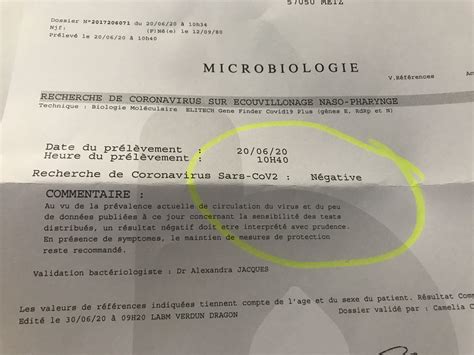 Verdun Covid 19 Jai testé le dépistage du coronavirus cest négatif