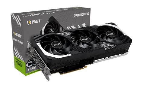 Placa De Vídeo Palit Geforce Rtx 4070 Ti Gamingpro Oc 12gb Gddr6x Dlss Ray Tracing