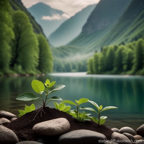 Contrasting Images Nurtured Nature Vs Climate Change Stable