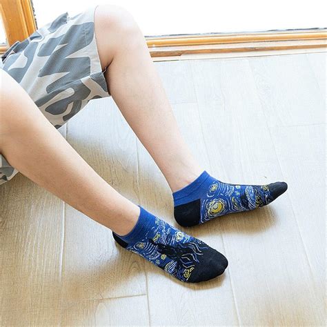 Мужские носки летние женские тонкие масляные росписи авокадо INS ...