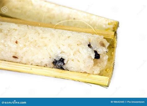 Sweet Sticky Rice in Bamboo Stock Image - Image of country, khao: 98642445