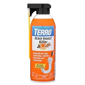 Terro Drain Insect Killer T590 Drain Fly Killer Foam Drain Treatment Drain