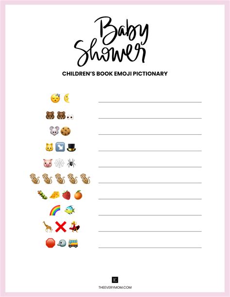 Unique Baby Shower Games: 20 Fun Baby Shower Ideas - Worksheets Library
