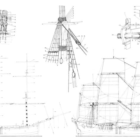 The hms endeavour model ship plans – Artofit