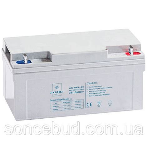 Купити АКБ гелевый 12В 65Ач, AX-GEL-65, AXIOMA energy, ціна 5130 грн ...