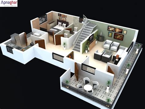 3d 2 Story Floor Plans