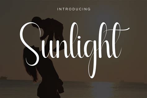 Sunlight Font By Garcio · Creative Fabrica