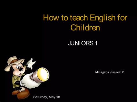 Teaching English for children | PPT