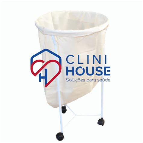 Clinihouse Suporte Para Saco Hamper Esmaltado Metal Solution