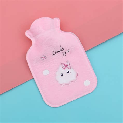 Murahmini Plush Hot Water Bottle Bag Handwarmer Warm Hands Bag Tungku Air Panas Beg Tuam Perut