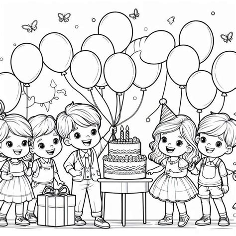 Desenho Para Aniversariantes - Desenhos de Aniversário para Colorir Grátis | Desenhos para ...