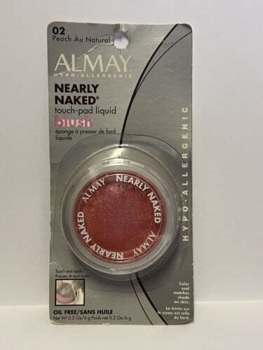 Almay Nearly Naked Touch Pad Liquid Blush 02 Peach Au Natural 0 2 Oz
