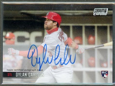 2021 Topps Stadium Club Chrome Dylan Carlson RC SCCBA DC Auto