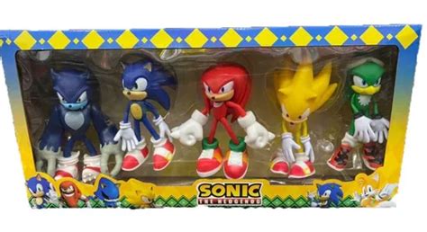 Muñecos Sonic Set De 5 Figuras Grandes Mercadolibre