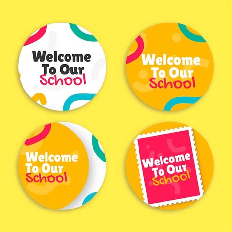 Free Vector Hand Drawn Private School Template