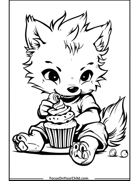 printable werewolf coloring pages 1