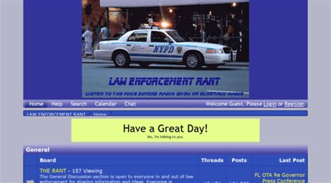 The Law Enforcement Rant