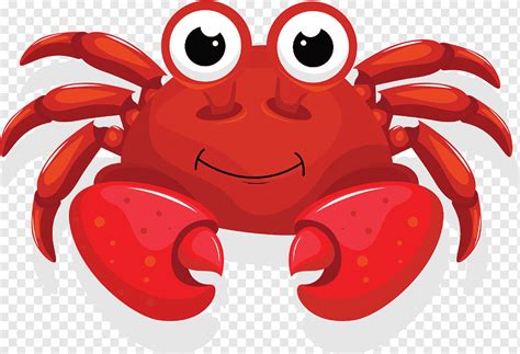 Kartun Kepiting Merah Png Pngwing