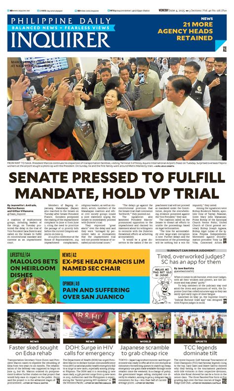 philippine good morning   todays philippine daily inquirer