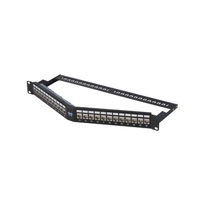 ftp network shielded patch panel   angled patch panel  type  port