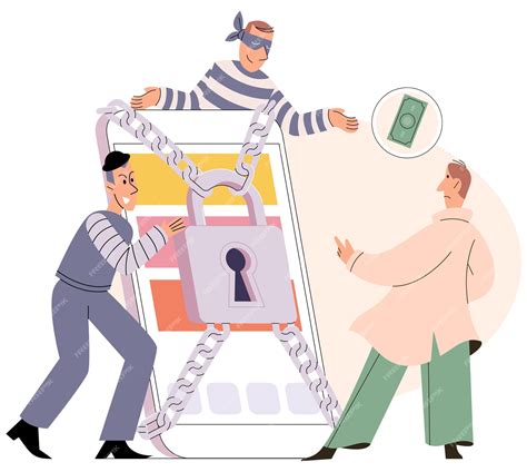 Premium Vector | Hacker identity theft internet fraud concept Crime