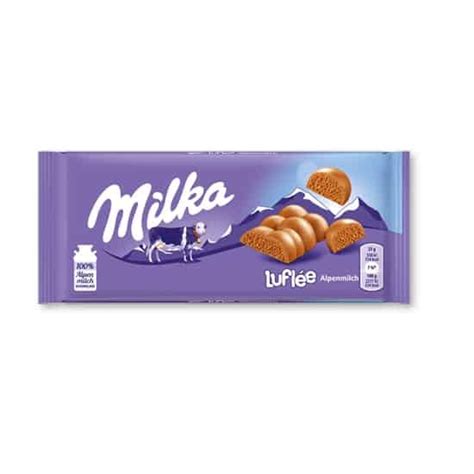 Milka Luflée Chocolate Bar 100g 35 Oz Germanbuy Authentic