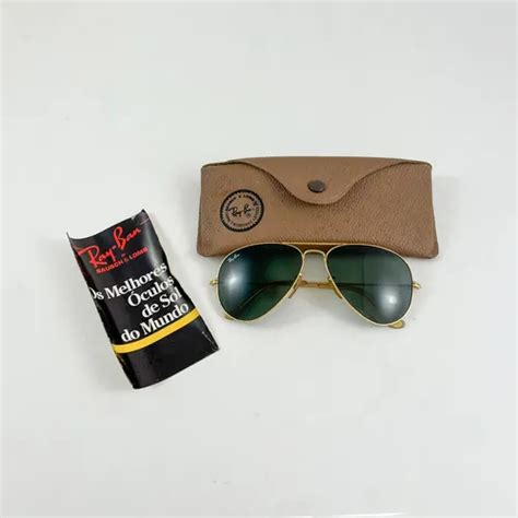 Oculos Ray Ban Antigo - Óculos De Sol Antigo Ray Ban, Original Armação Metal Dourado | MercadoLivre