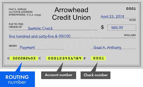 how to find account number on arrowhead credit union app