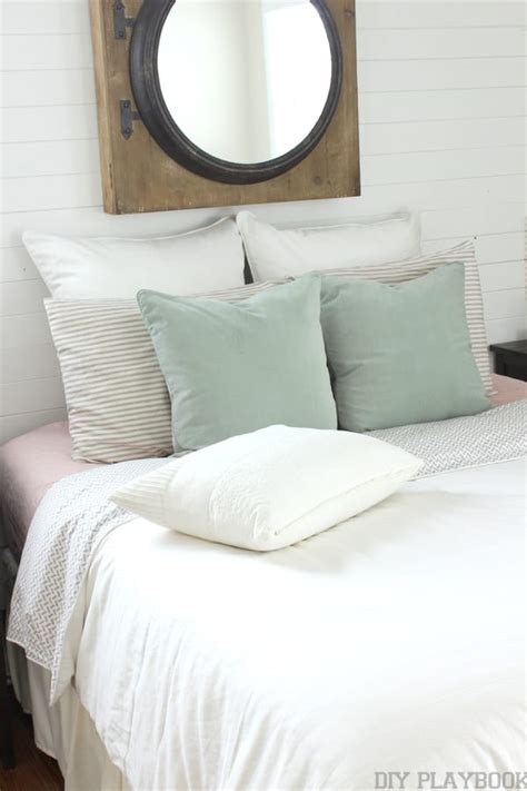 bridgets  white bedding diy playbook