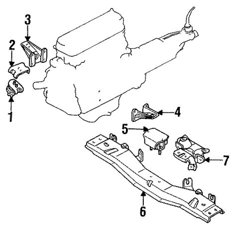 Mazda B2600 Motor mount bracket. 2.6 LITER, W/2WD. 2.6 - UC8639021 ...